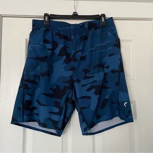 ZYIA Blue Camo Athletic Shorts